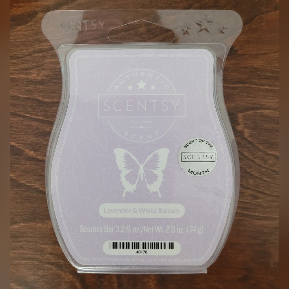 NIP Scentsy Bar Lavender & White Balsam